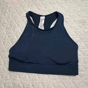 Fabletics Blue Racerback Sports Bra | Women’s Medium